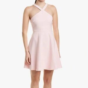 Lulu’s Light Peach Skater Dress Size Large NWT